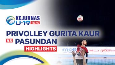 Putra: Privolley Gurita Kaur vs Pasundan - Highlight | Kejurnas Bola Voli Antarklub U-19 2025