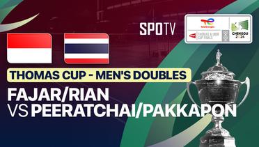 Men's Doubles: Fajar Alfian/Muhammad Rian Ardianto (INA) vs Peeratchai Sukphun/Pakkapon Teeraratsakul (THA) | Thomas Cup Group C