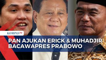 Zulhas soal 2 Nama Bacawapres Prabowo: PAN Ajukan Erick Thohir dan Muhadjir Effendy