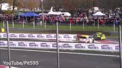 Valentino Rossi amazing overtake & near crash Monza Rally Show 2014