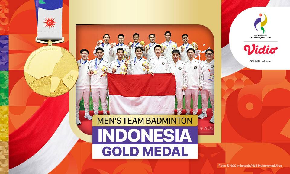 Indonesia Men's Team Badminton Gold Medal