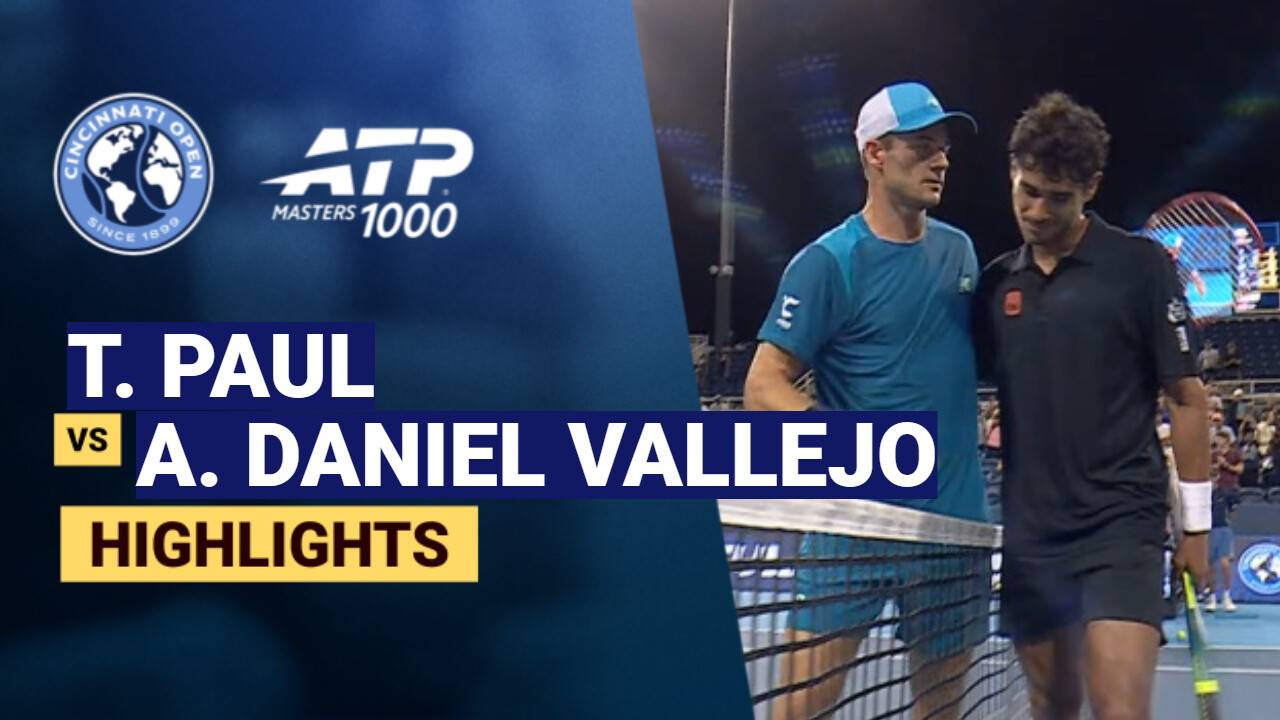 Tomy Paul vs Adolfo Daniel Vallejo - Round 3 (Grandstand) | ATP 1000: Cincinnati Open 2026