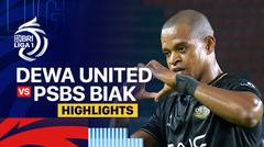 Dewa United vs PSBS Biak - Highlights | BRI Liga 1 2024/25