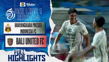 Bhayangkara Presisi indonesia FC VS Bali United FC - Full Highlights | BRI Liga 1 2023/24