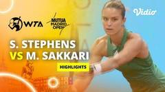 Sloane Stephens vs Maria Sakkari - Highlights | WTA Mutua Madrid Open 2024