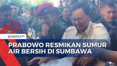 Momen Prabowo Resmikan Sumur Air Bersih, Disambut Sorak Bahagia Warga Sumbawa!