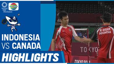 INA vs CAN - Badminton Ganda Putra: Ahsan/Hendra vs Jason/Yakura | Olimpiade Tokyo 2020
