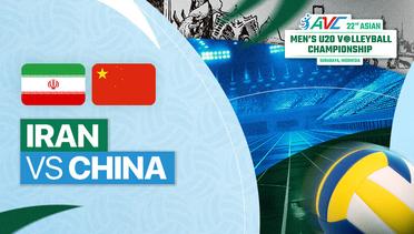 Iran vs China - Full Match | 22nd Asian Men's U-20 Volleyball Championship