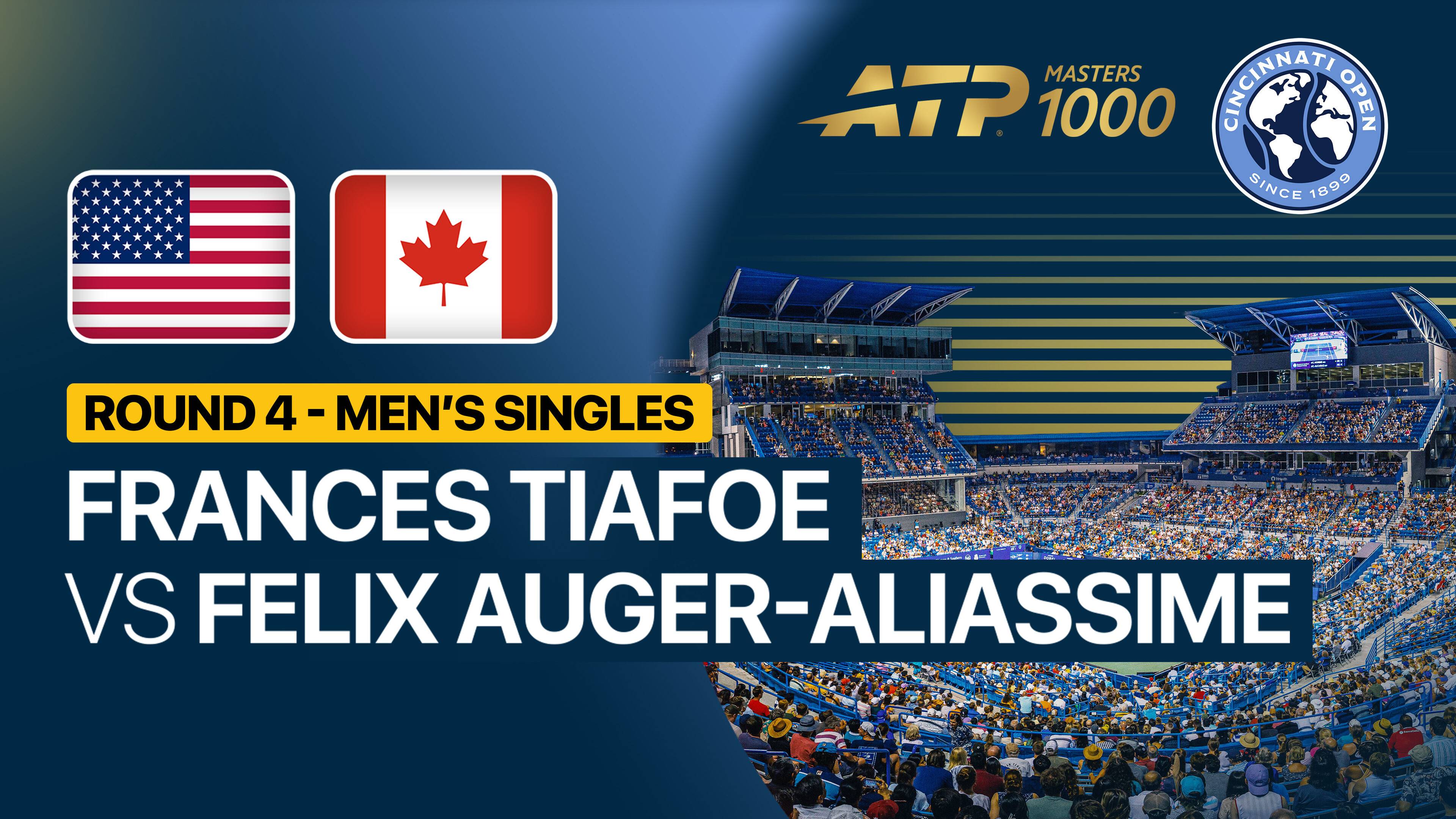 Frances Tiafoe vs Felix Auger-Aliassime - Round 4 | ATP 1000: Cincinnati Open 2026