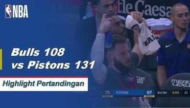 NBA I Cuplikan Pertandingan : Pistons 131 vs Bulls 108