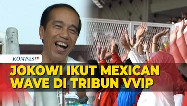 Jokowi Geregetan Nonton Pertandingan Timnas Indonesia Vs Argentina