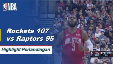 NBA I Cuplikan Pertandingan : Rockets 107 vs Raptors 95