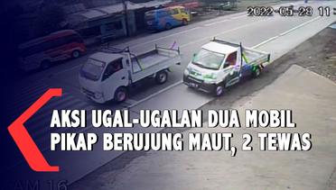 Aksi Balap Mobil Ugal-Ugalan Terekam CCTV Berujung Maut