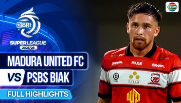 Madura United FC VS PSBS Biak  - Full Highlights | BRI Super League 2025/26