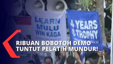Ribuan Bobotoh Demo Tuntut Robert Rene Mundur dari Kursi Pelatih Persib Bandung