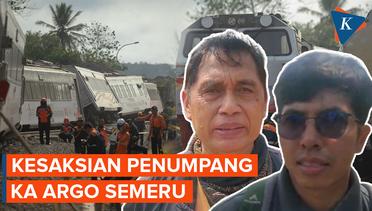 Kesaksian Penumpang KA Argo Semeru:  Orang yang di Dalam Terjebak Tidak Bisa Keluar