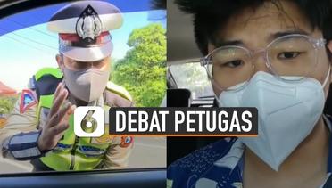 Viral Pemuda Debat Petugas, Tak Dibolehkan Masuk Surabaya