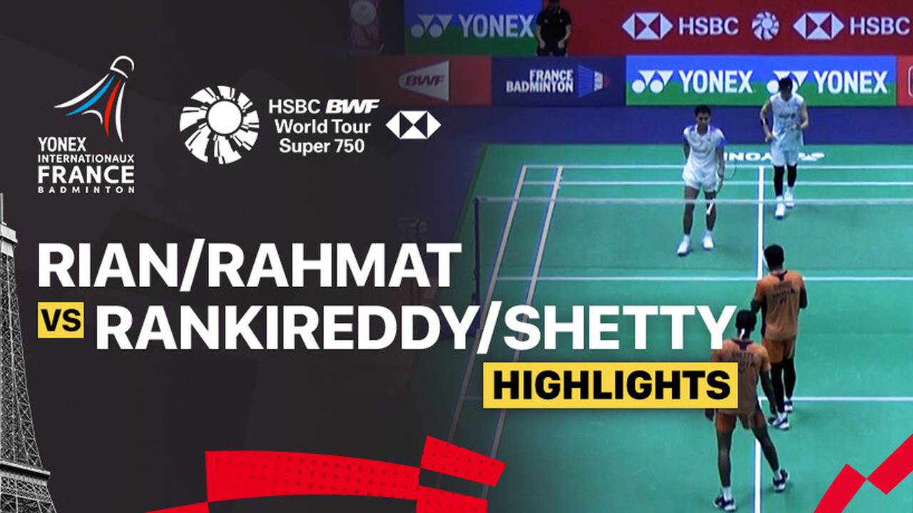 Muhammad Rian Ardianto/Rahmat Hidayat (INA) vs Satwiksairaj Rankireddy ...