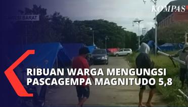 Dampak Gempa Mamuju, Ribuan Warga Mengungsi di Posko Pengungsian Stadion Manakarra