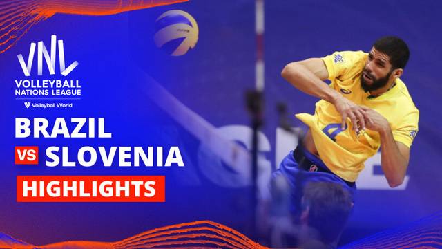 Men: Brazil vs Slovenia - Highlight | Volleyball Nations League 2025