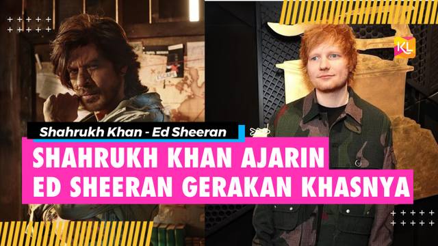 8 Potret Shahrukh Khan Ajari Ed Sheeran Gerakan Khasnya Merentangkan Tangan, Kelas Privat