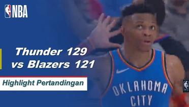 NBA I Cuplikan Pertandingan : Thunder 129 vs Blazers 121