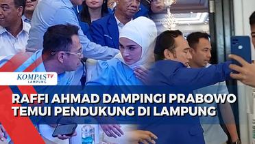 Raffi Ahmad Dampingi Capres Prabowo Temui Pendukung di Lampung