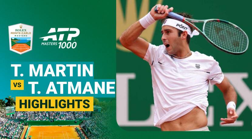 Tomas Martin Etcheverry vs Terence Atmane - Round 2 (Court EA de Massy) | ATP 1000: Rolex Monte-Carlo Masters 2026