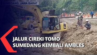 Jalan Ambles Arus Lalu Lintas Bandung Cirebon Macet, Polisi Berlakukan Buka Tutup