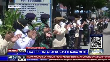 TNI dan Petugas Medis di Makassar Gelar Tepuk Tangan 56 Detik