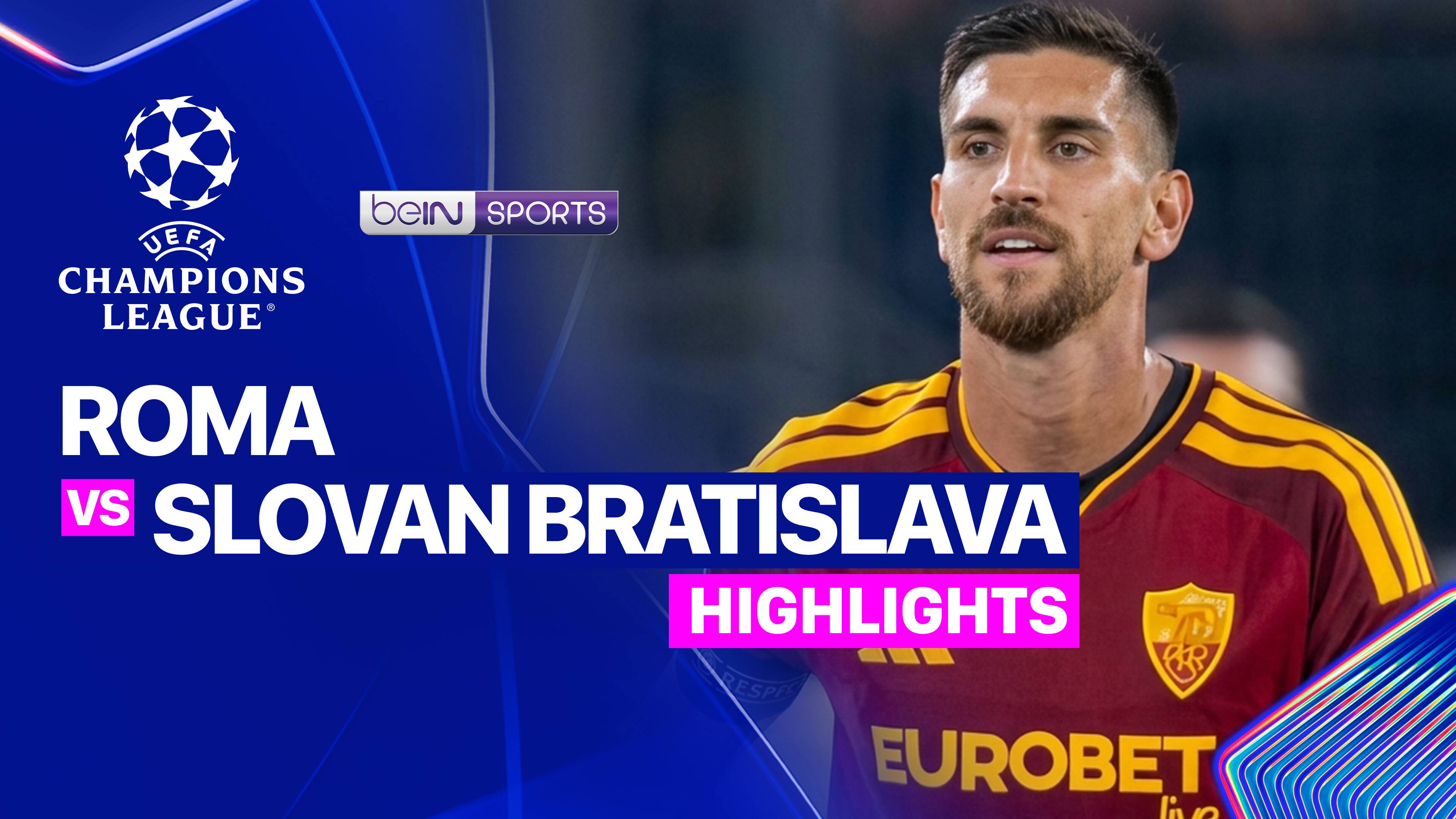 Roma vs SK Slovan Bratislava