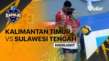Highlights | Delapan Besar Putri: Kalimantan Timur vs Sulawesi Tengah | Piala Kapolri 2023