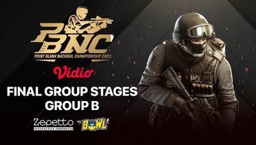 Final Group Stages PBNC 2021 (Group B) | 7 November 2021