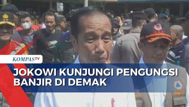 Antusiasme Pengungsi Banjir di Demak Sambut Kunjungan Presiden Jokowi