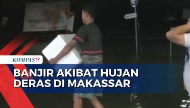 Akibat Hujan Deras, Kompleks Kodam 3 di Kota Makassar Terendam Banjir