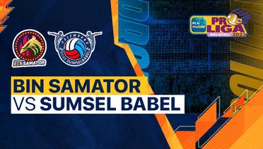 Full Match | Surabaya BIN Samator vs Palembang Bank Sumsel Babel | PLN Mobile Proliga Putra 2023