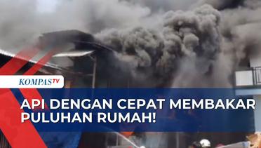 Begini Kondisi Terkini Kebakaran Puluhan Rumah di Penjaringan Jakarta Utara!