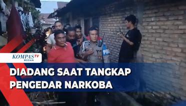 Momen Polisi Diadang Warga Saat Tangkap Pengedar Narkoba di Medan