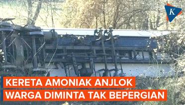 Kereta Pembawa Amoniak Anjlok di Serbia