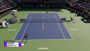 Martina Trevisan vs Petra Kvitova - Highlights | WTA Dubai Duty Free Tennis Championships 2023