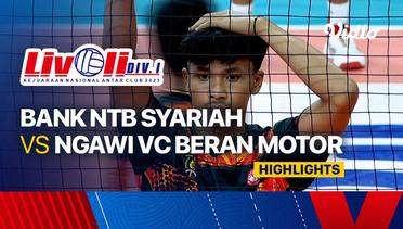 Putra: Bank NTB Syariah vs Ngawi VC Beran Motor - Highlights | Livoli Divisi 1 2023