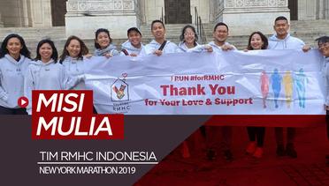 Tim Lari dari Indonesia dengan Misi Mulia di New York Marathon 2019
