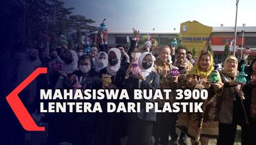 Mahasiswa Buat 3900 Lebih Lentera dari Limbah Plastik