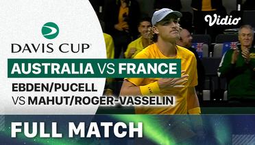 Full Match | Australia (Matthew Ebden/Max Purcell) vs France (Nicolas Mahut/Edouard) | Davis Cup 2023