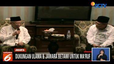 Forum Ulama dan Jawara Betawi Dukung Jokowi-Ma'ruf, Sandi ke Bukittinggi - Liputan 6 Siang