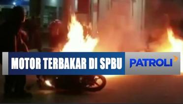 Motor Tiba-tiba Terbakar Saat Baru Mengisi BBM di SPBU Tasikmalaya - Patroli