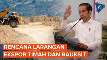 Jokowi Berencana Larang Ekspor Timah dan Bauksit Tahun ini