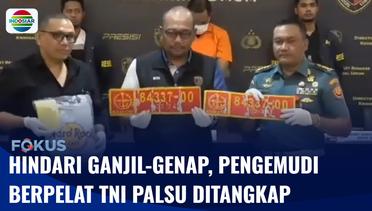 Hindari Ganjil-Genap, Pengemudi Mobil Berpelat TNI Palsu Ditangkap Polisi | Fokus