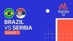 Full Match | VNL WOMEN'S - Brazil vs Serbia | Volleyball Nations League 2021
