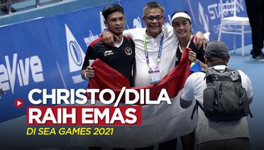 Momen Christopher Rungkat / Aldila Sutjiadi Raih Medali Emas di SEA Games 2021